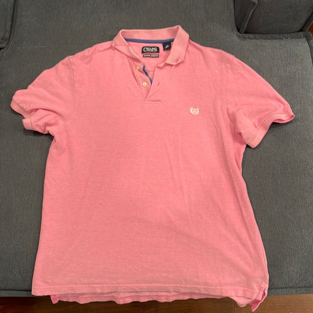 Chaps Pink Polo - Large Mens shirt
